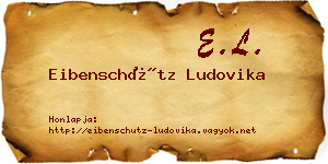 Eibenschütz Ludovika névjegykártya
